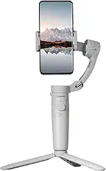 Gimbal para Celular, Estabilizador Celular Portátil de 3 Eixos com Tripé de Aderência – Estabilização de Vídeo Profissional, Ideal para Vlogs, Gravação, Streaming e Fotografia, Branco