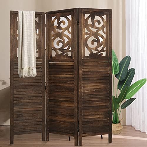 Buy 3 Panel Room Dividers and Folding Privacy Screen, Handcraft
