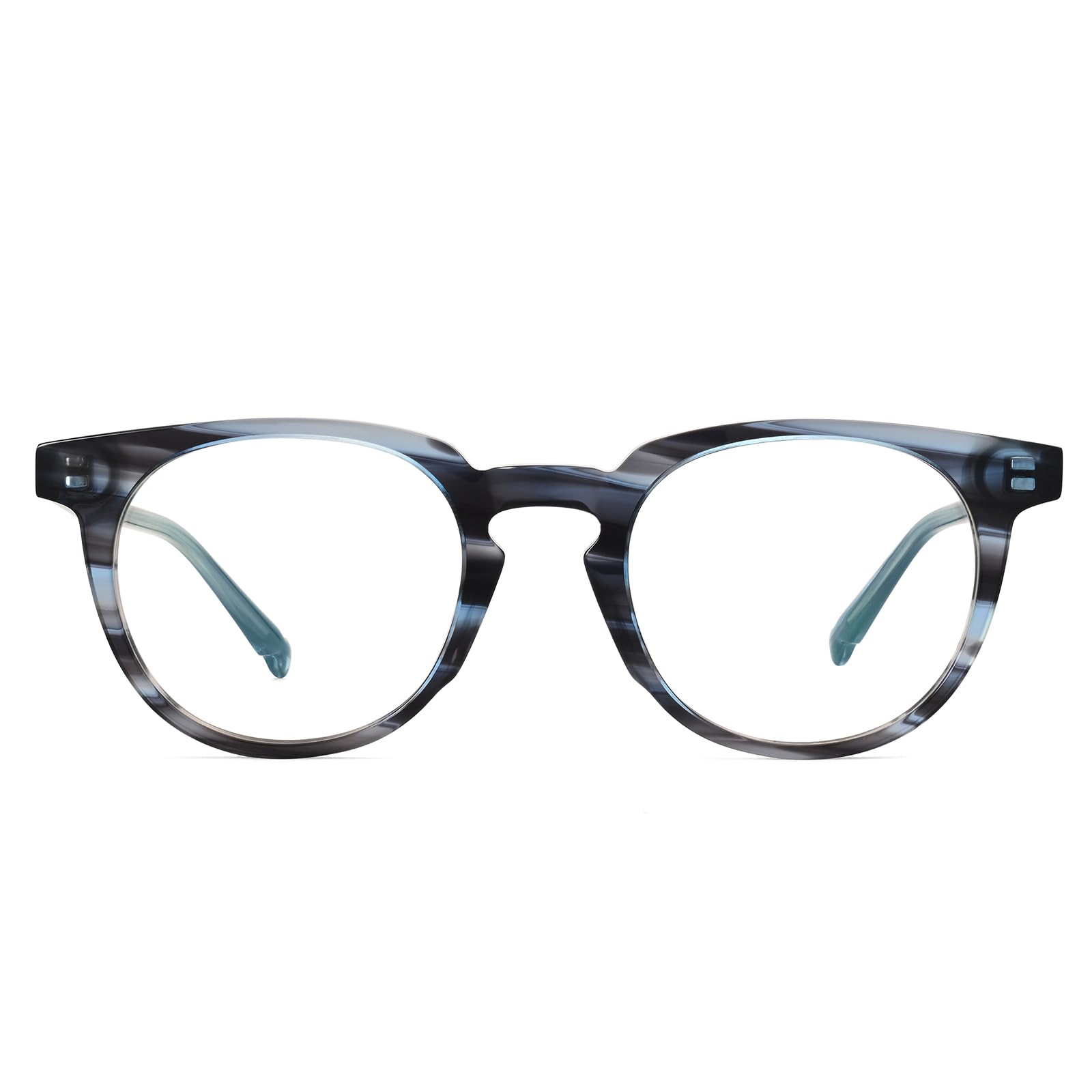 Dollger Lunettes anti-lumière bleue pour homme et femme, lunettes d'ordinateur anti-reflets avec verres AC, lunettes rondes tendance rétro unisexe