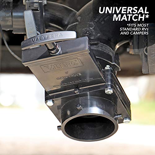 Valterra T58 Twist-On Waste Valve, Mess-Free Waste Valve for RV's, Campers, Trailers