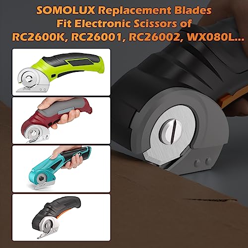 SOMOLUX WA2300 Blades Compatible with Worx ZipSnip Cordless Scissors Replacement Blades, Fits RC2600K, RC2601, RC2602, WX080L, WX081, WX082L, WX081L, WX745L.9 (3-Pack) - Thumbnail 3