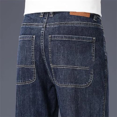Men's Luxury Jeans Slim Fit Stretch Denim Pants Comfortable Soft Straight Classic Business Casual Trousers3