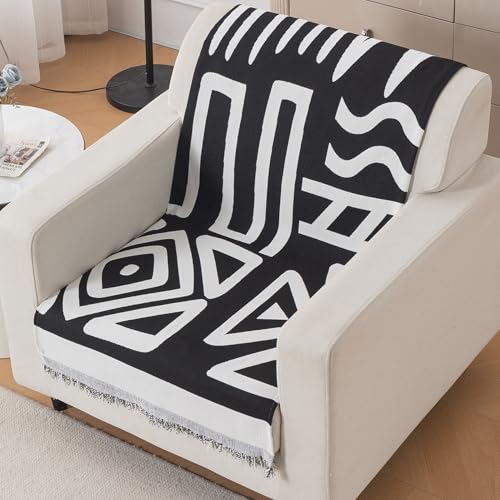 Image of HOKIPO Sofa Cover 1 Seater, 180x60 cm, Black