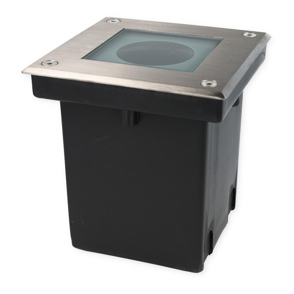 SLV DASAR 70 Outdoor Bodeneinbaustrahler, Einbauleuchte aussen, Außenleuchte, Bodenstrahler, Bodenleuchte GU10, IP67, eckig, edelstahl 304, max. 35W