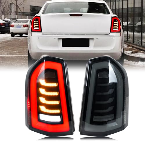 inginuity time LED Tail Lights for Chrysler 300 300C 2011-2014 Start-up Animation Sequential Turn Signal Rear Lamps Accessory Assembly