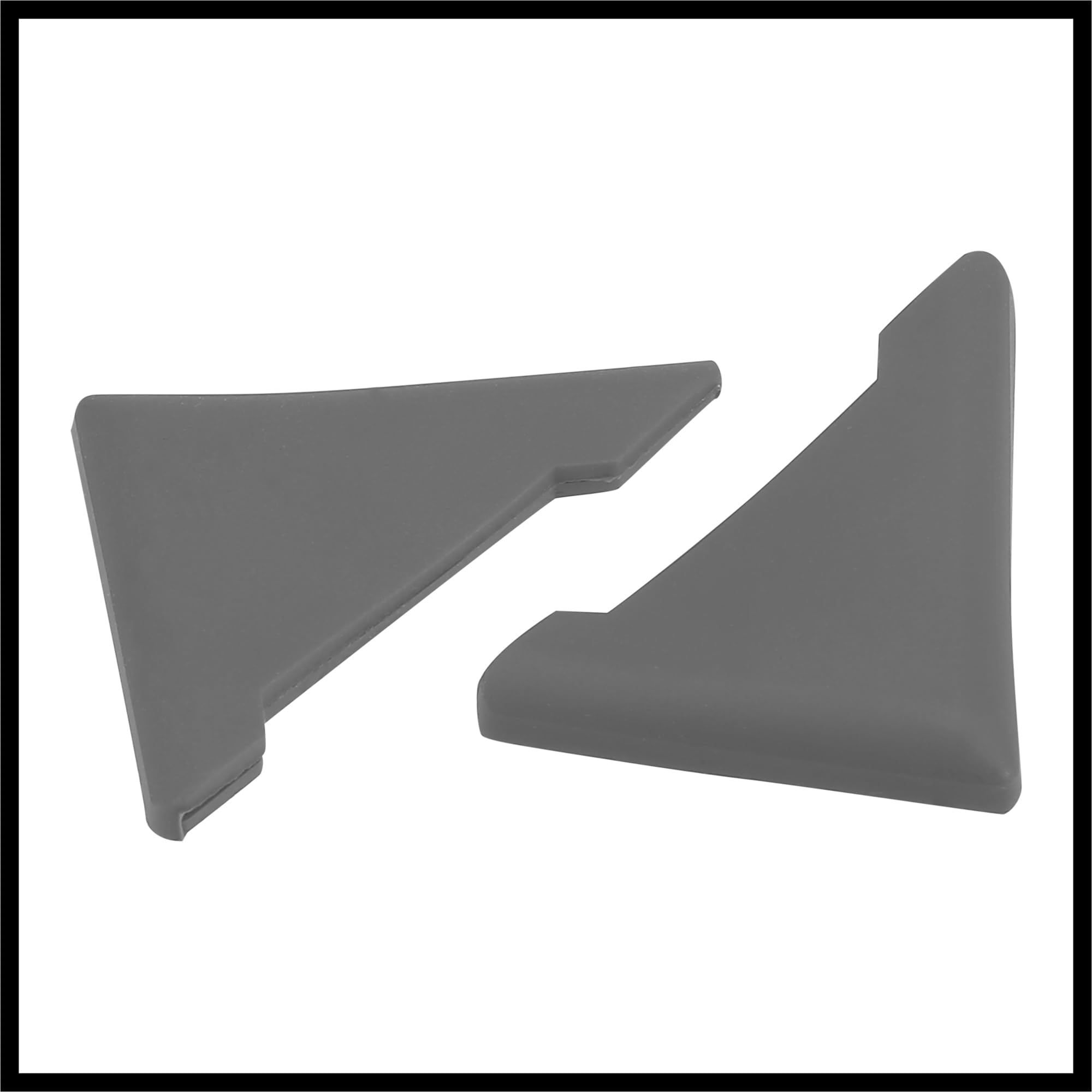 Hihaha 2pcs PVC Universal Car Door Corner Edge Guards Bumper Protector Gray Durable Material - Image 3