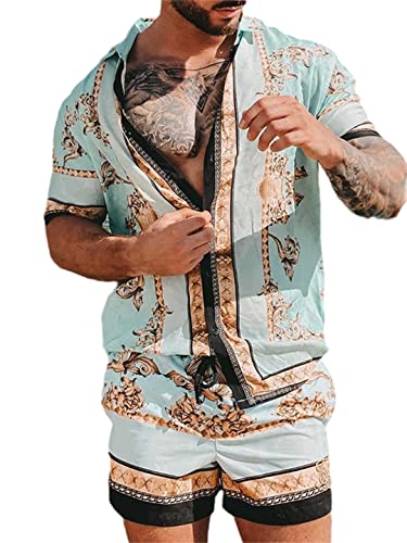 Chemise hawaïenne homme respirante anti-transpiration pour rester frais à la plage