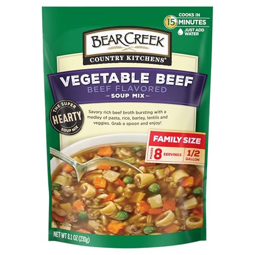 Bear Creek Soup Mix, Vegetable Beef, 8.1 Ounce (Pack of 6)