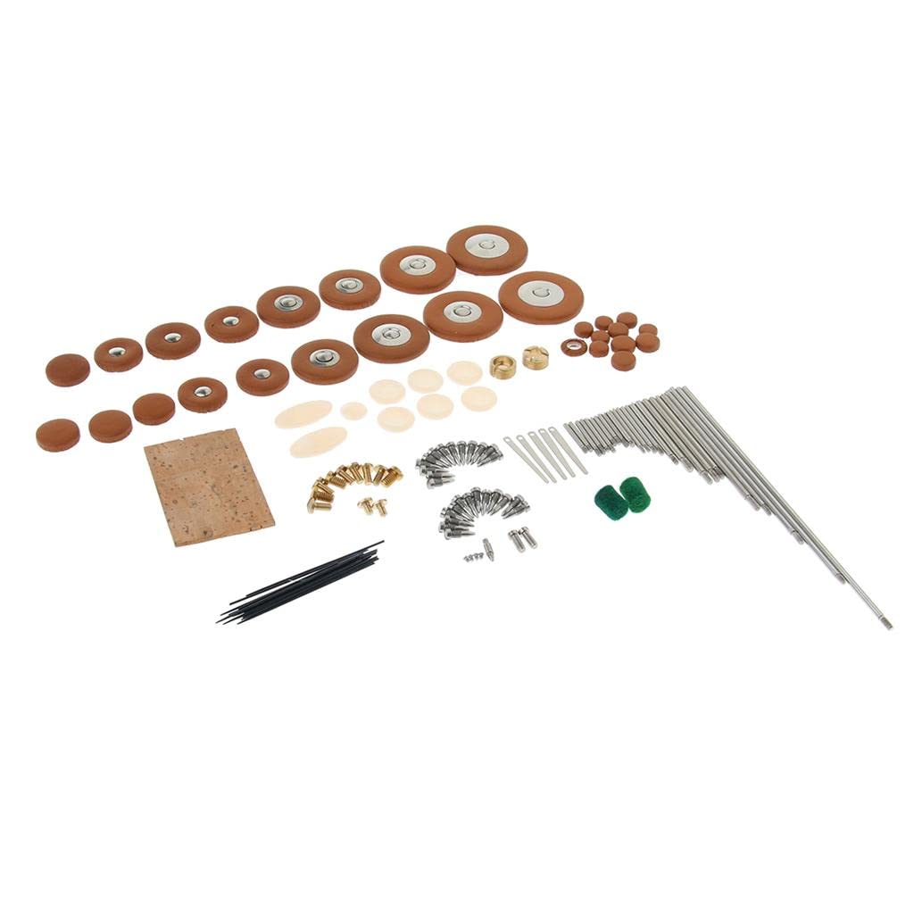 Kit de mantenimiento de reparación de saxofón soprano para piezas de instrumentos de viento
