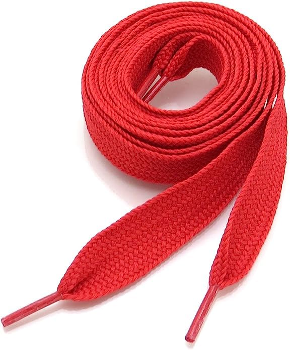 45" Flat Coloured Athletic Shoe Laces for Sports Shoes Boots Sneakers Skates Fits All Adult and Kids