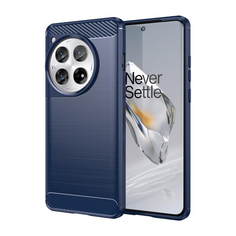 Image of Hybrid Carbon Fiber Back Case for OnePlus 12 (Blue)