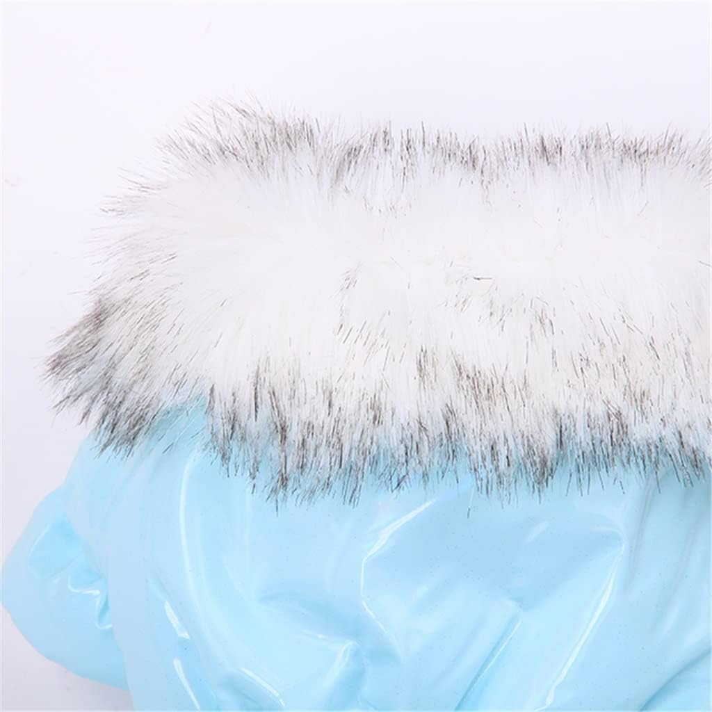 Dog Coat Jacket with Zipper Pocket Design Pet Puppy Dress Hoodie Warm Clothes (Colour: Blue Size: XL Code) (Blue M Code)