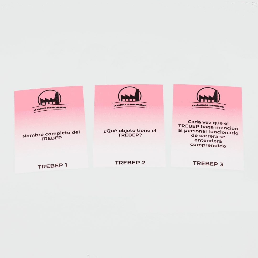 100 Flashcards TREBEP 1 (Tít. I, II y Cap. I-V Tít. III) RDL 5/2015 Estatuto Empleado Público - Oposiciones 2026: Auxiliar Administrativo, Tai, Intervención Local y Ayuntamientos - Método Leitner