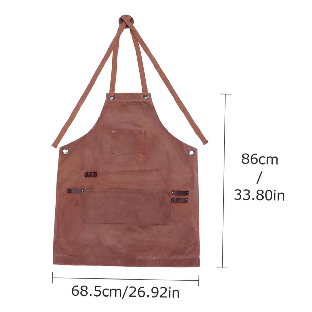 BESTYASH Tablier De Travail Avec Poches À Outils En Toile Cirée Robuste Pour Le Travail Du Bois Pour Hommes