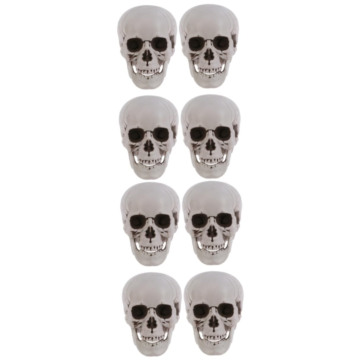 Toyvian 2 Juegos de Esqueletos de Halloween Decoración de Calaveras de Plástico para Halloween Accesorios de Fiesta 4 Piezas