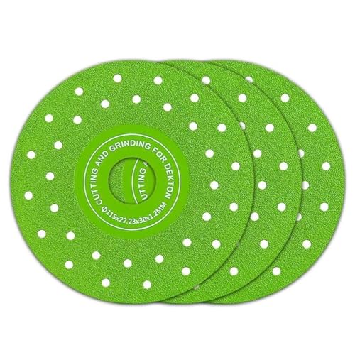 BASSJRT 3pcs 115mm Diamond Chamfered Saw Blades for Cutting and Grinding Tile 45 Degree Saw Blades Ultra-Thin Cutting Disc Hole Rock Plate Ceramic Marble