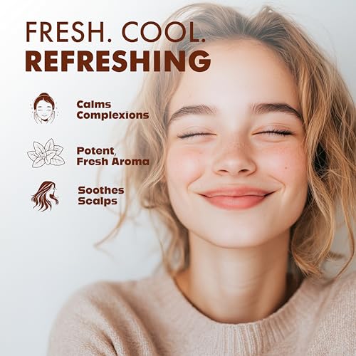 Image of Esslux Spearmint Essential Oil - Pure & Natural Undiluted for Aromatherapy & Skin Therapeutic Grade Oil (Undiluted & Uncut - 100% Virgin) - Massage, Candle Making (Spearmint, 120 ML)