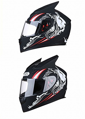 Casque de moto integral et demi casque de course GZZ quatre saisons pour motard de grande taille
