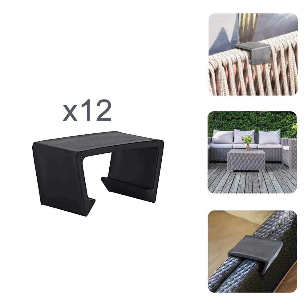12 Stück Rattan Möbel Verbinder - Gartenmöbel Clips Für Outdoor Möbel