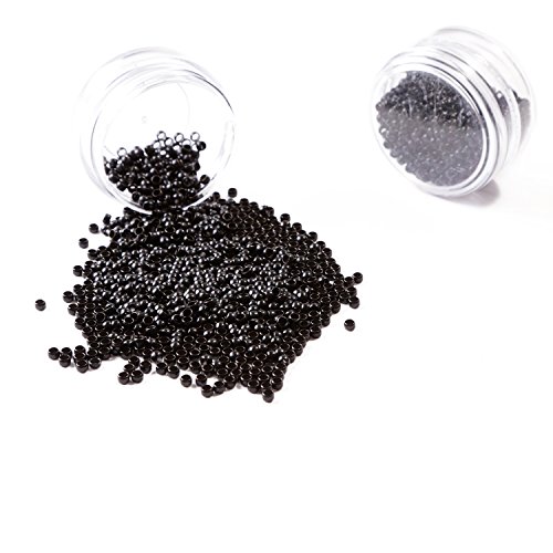 Neitsi Non-Silicone Nano Rings Beads for Nano Tip Remy Hair Extensions (1000pcs, Black)