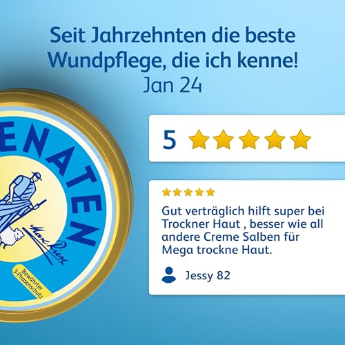 Penaten Creme Baby Wundschutzcreme mit Nässeschutz & Hautschutz pflegt mit Zinkoxid, Lanolin & Panthenol empfindliche Babyhaut, 150ml