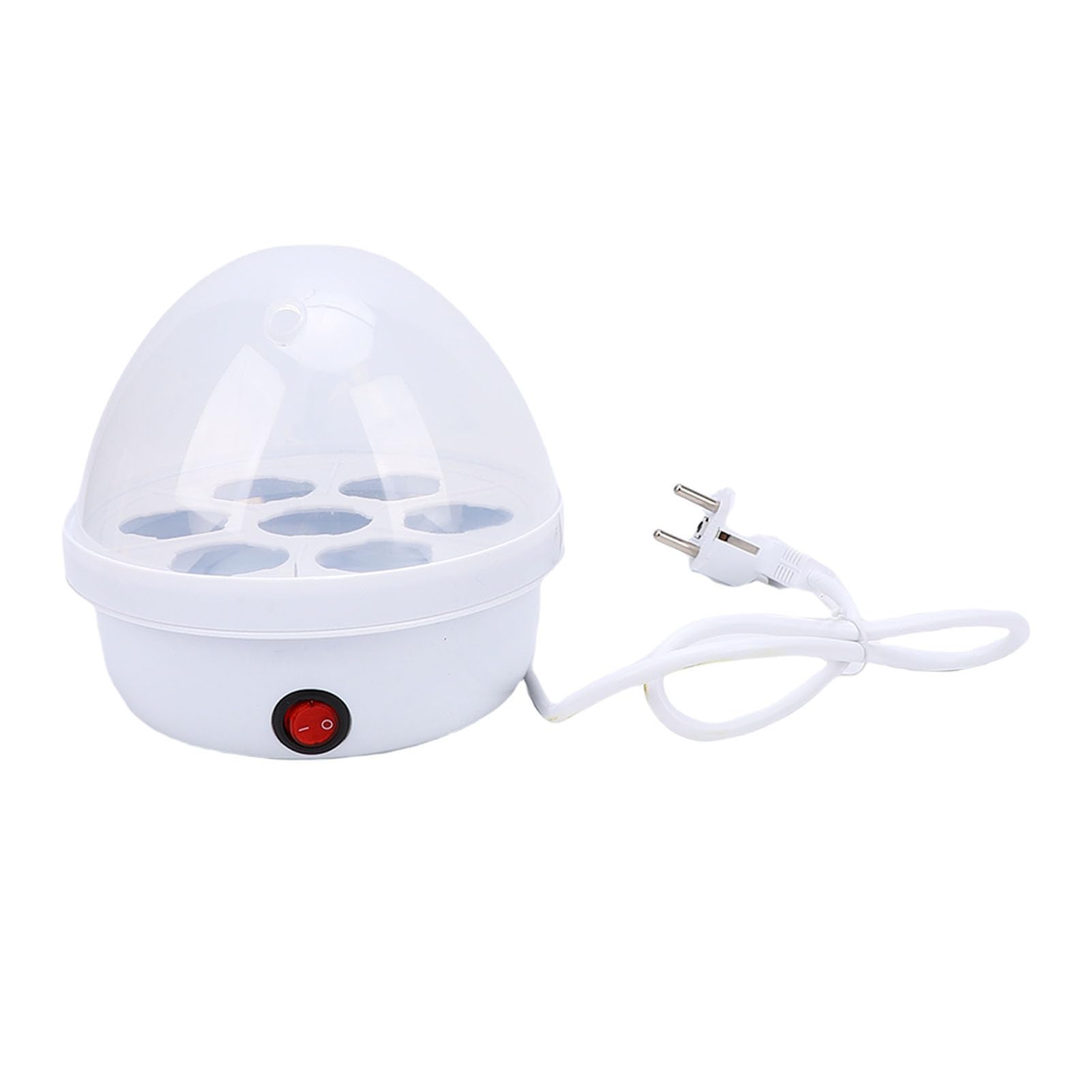 Omabeta Cuociuova Elettrico da 350 W Ideale per Bollire Rapidamente Uova in Camicia e Sode per la Domestica Capacità di 7 Uova Acciaio Inossidabile