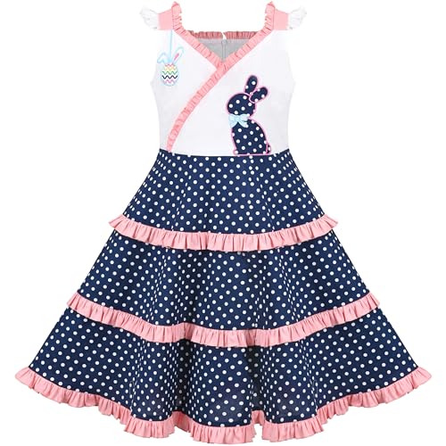 Sunny Fashion Girls Dress Heart Print Pink
