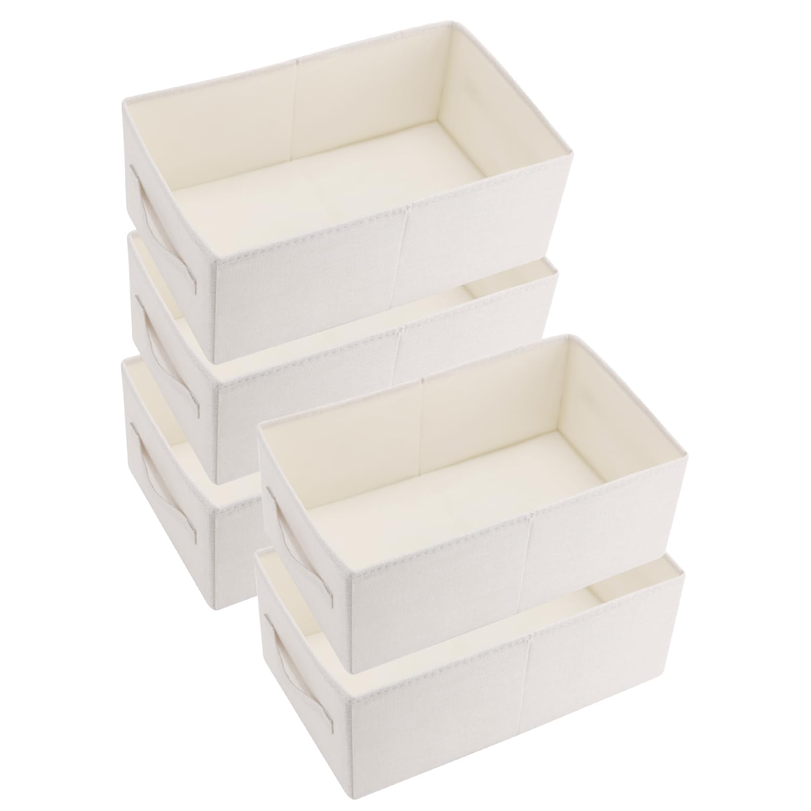 SINJEUN 5 pezzi, 41 x 24 x 17 cm, colore beige, organizer per vestiti