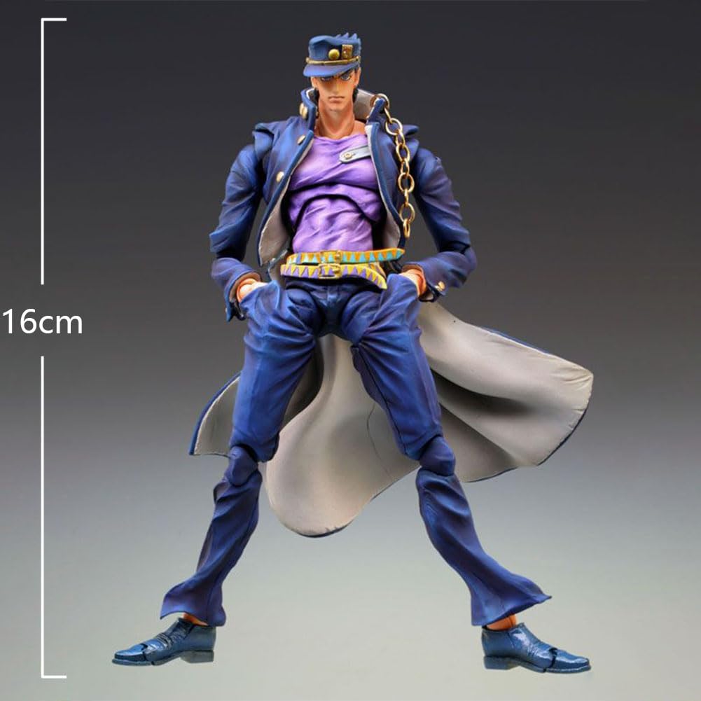 Gooyeh Jotaro Figuur Anime JJBA Actiefiguur met Accessoires Beweegbare Statue Model Collectie Desktop Ornamenten 17CM