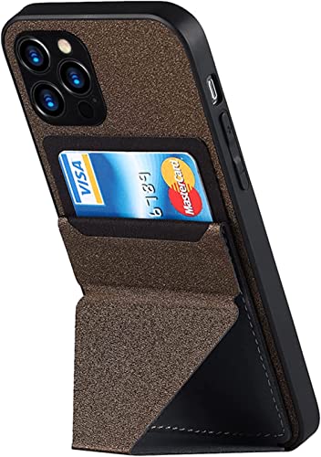 Étui pour iPhone 13 Mini coque portefeuille antichoc et anti-rayures marron