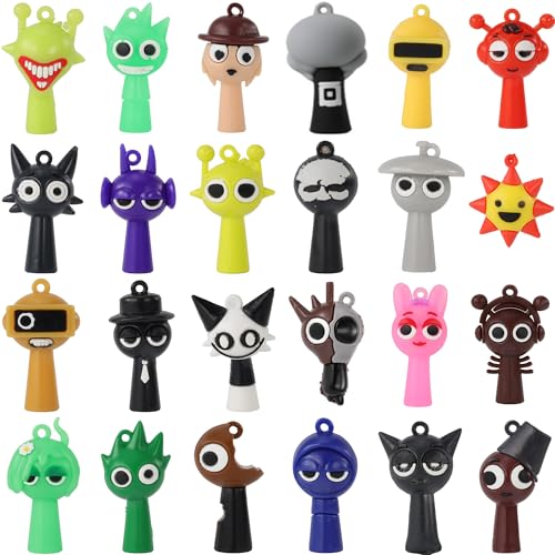 WMP® Sprunki Action Figures Mystery Box, Sprunki Mystery Box, 24P...