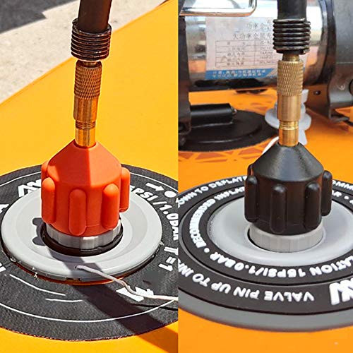 GEZICHTA 2pcs/Set Nylon Air Valves Adaptor Wear-Resistant Rowing Boat Air Valves Adaptor, SUP Board Inflatable Pump Air Valves Adaptor.