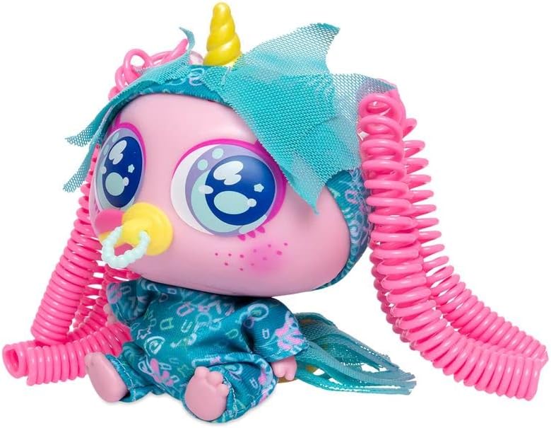 Miniatura 4 de Nerlie Distroller KSI-Merito Glu Glu - Ropa de Aquanerlie Aquamerito para ropa Enterizo rosa y morado con adornos de encaje y diadema con corbatín