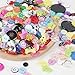 Chenkou Craft Random 100pcs Small Plastic Buttons DIY Sewing Craft Accessory (Mix)