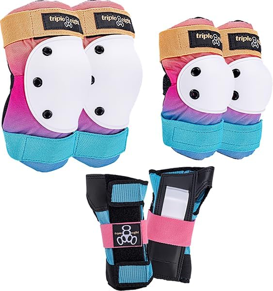 Generic Tri.ple 8 Saver 3/Pk Pads Jr-Sunset, Junior