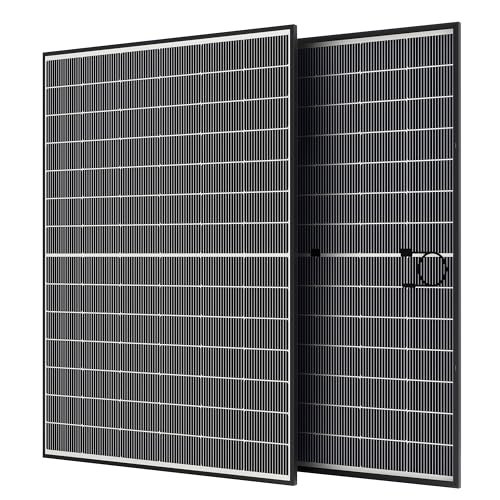 Image of 400W Bifacial Solar Panel, 800W N-Type 16BB Monocrystalline Solar Panel Kit, 25% High Efficiency, IP65 Waterproof, for RV Home Boat Marine Off-Grid Solar System[2Pcs 400W]
