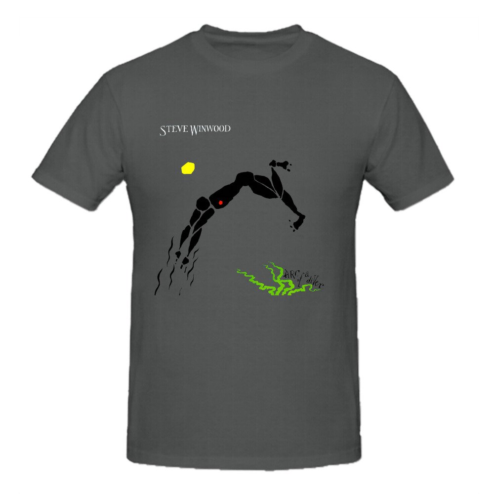 Steve Winwood Arc Of A Diver Summer T Shirts For Men Round Neck Medium