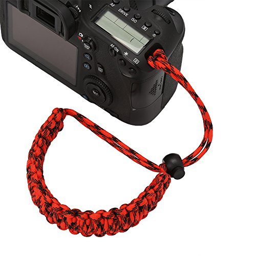 Topiky Kreative praktische Kamera Handschlaufe Handgriff im Freien verstellbare Paracord Lanyard für Camcorder Fernglas Kameras