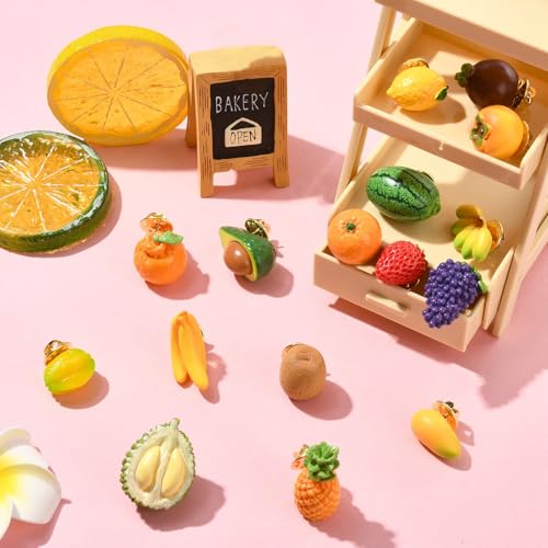Image of Ipotkitt Bee Rectangle Biology Theme Fruit Vegetable Snake Ice Cream Brooches Insect Dessert Strawberry Lapel Pins for DIY Jewelry Craft Clothes Decor