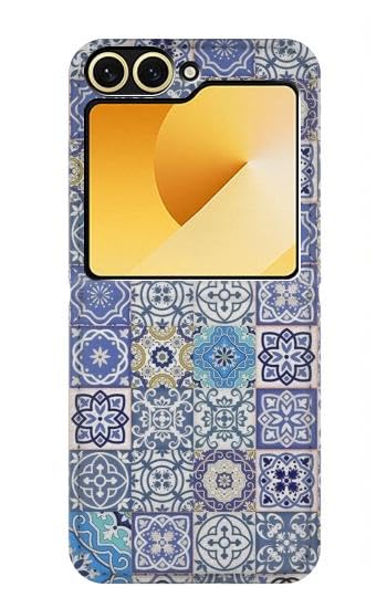 Caso del Tirón para Samsung Galaxy Z Flip 6 Acabado Mosaico Marroquí de Alta Definición y Confort