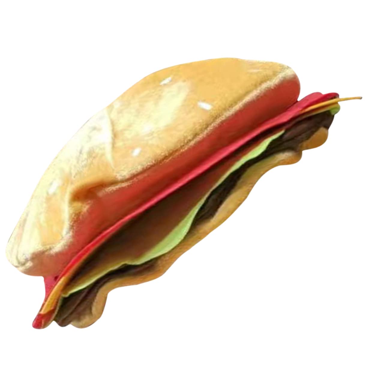 4piezas Sombrero De Hamburguesa Decorativo Para Fiestas y Halloween Gorro Ligero De Comida Rápida Accesorio Divertido Para Fotos y Disfraces Diseño Cómodo y Adecuado