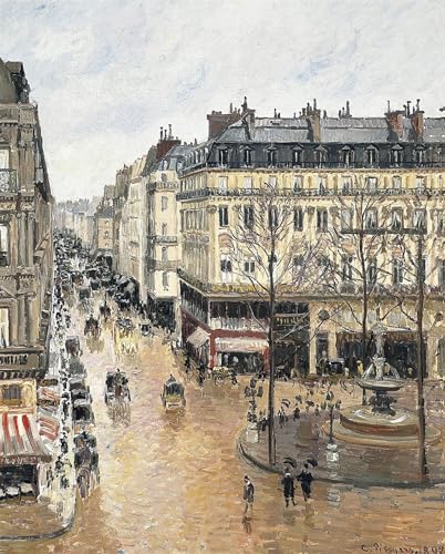 Carteles impresiones Rue Saint-honore de Camille Pissarro decoracion pared 60x90cm
