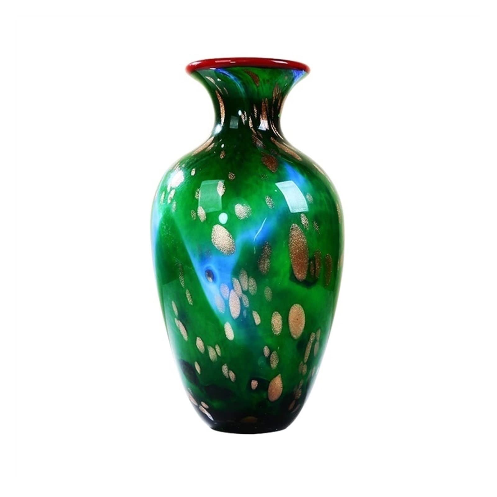 Vase de ferme moderne TUSUOD : vase de décoration vert luxe pour porche et salon chic