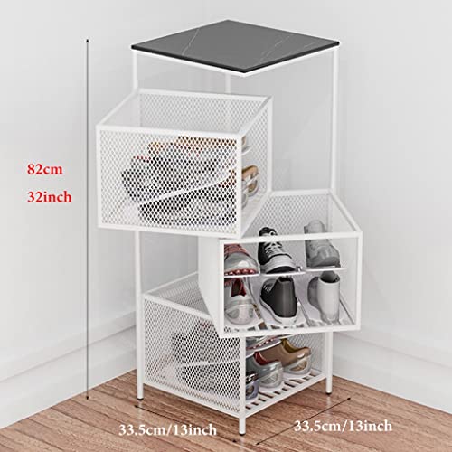 Étagère à chaussures verticale en métal au design épuré - 2