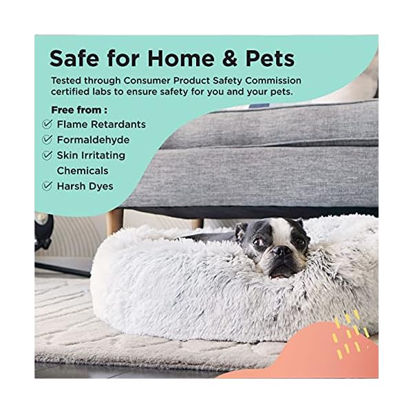 Best Friends by Sheri The Original Calming Donut Cat and Dog Bed in Shag Fur – Bild 6