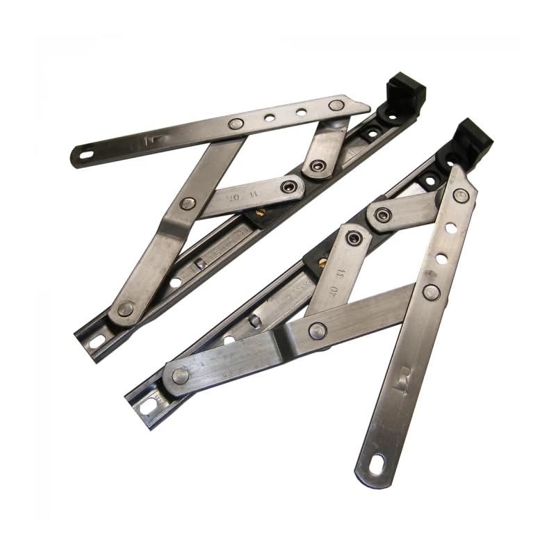 UAP Universal uPVC Window Hinge Replacement Kits - 2 Pack Top Hung Easy Fitting - Enhanced Draft & Cold Reduction, Reliability & Durability - Includes 4mm Friction Stay Packers - 13mm-17mm Stack (8")