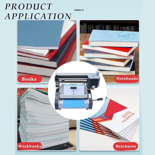 Encuadernadora eléctrica térmica para libros, encolado automático para álbumes de fotos, cuadernos, libros, capacidad de 800 hojas