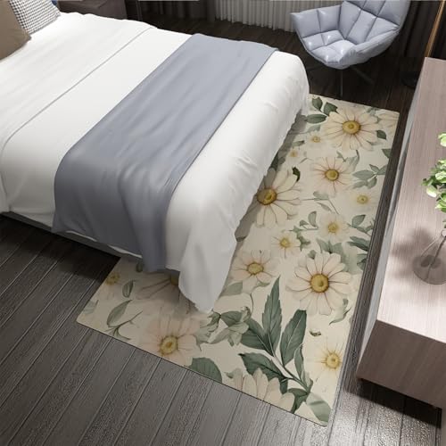 Tapis fleurs marguerite antidérapant et doux pour chambre de bébé - 5