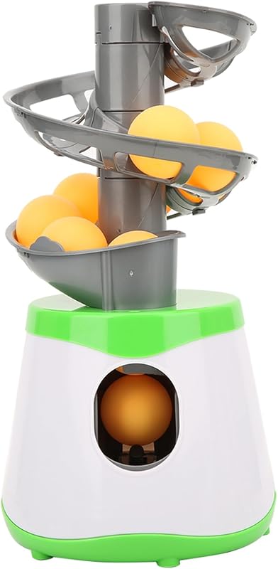 Machine, Portable Table Tennis Trainer Ball Automatic Launcher Lightweight ABS Training Machine for Children Entertainment 10 Balls Included Tennis Ball Launcher Machine