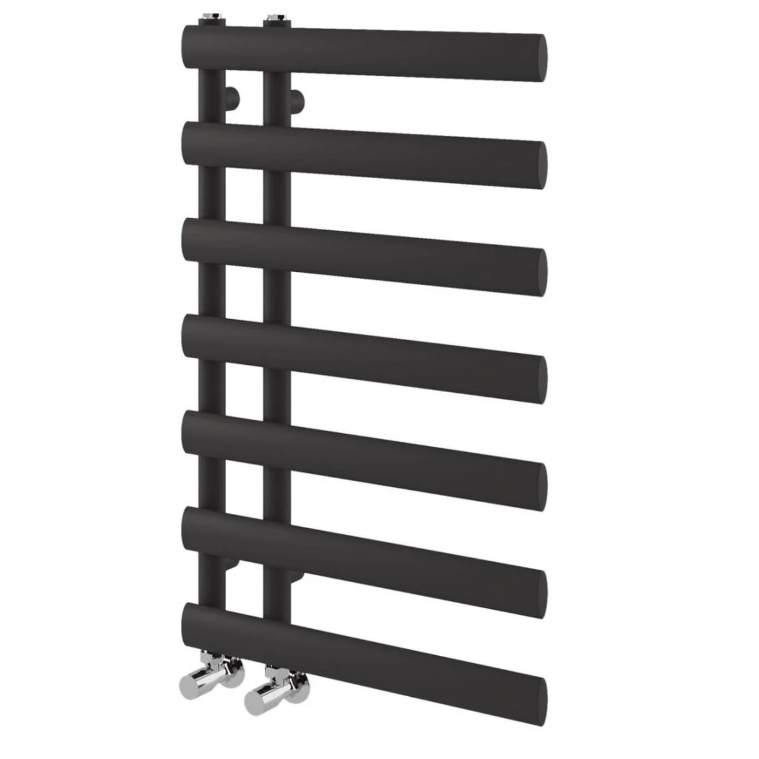 Go Bathrooms Denver Black Towel Radiator 780 x 500 Heated Towel Rail Vertical Designer Bathroom Radiator Heated Ladder Rail Central Heating